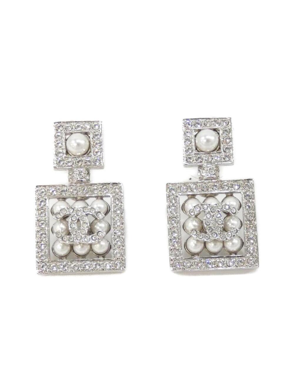Chanel Earrings Silver-Tone Metal #347155C10B